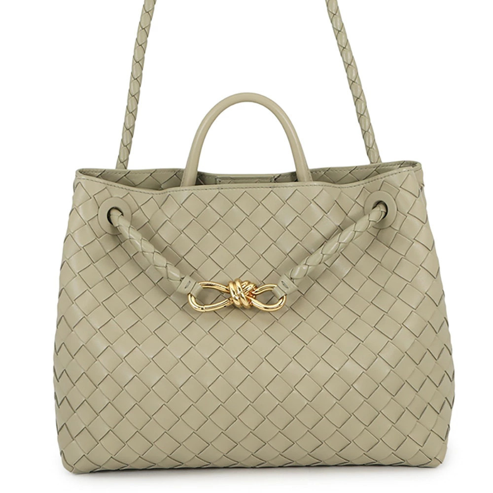 Bottega Veneta Intrecciato Andiamo Lambskin Handbag